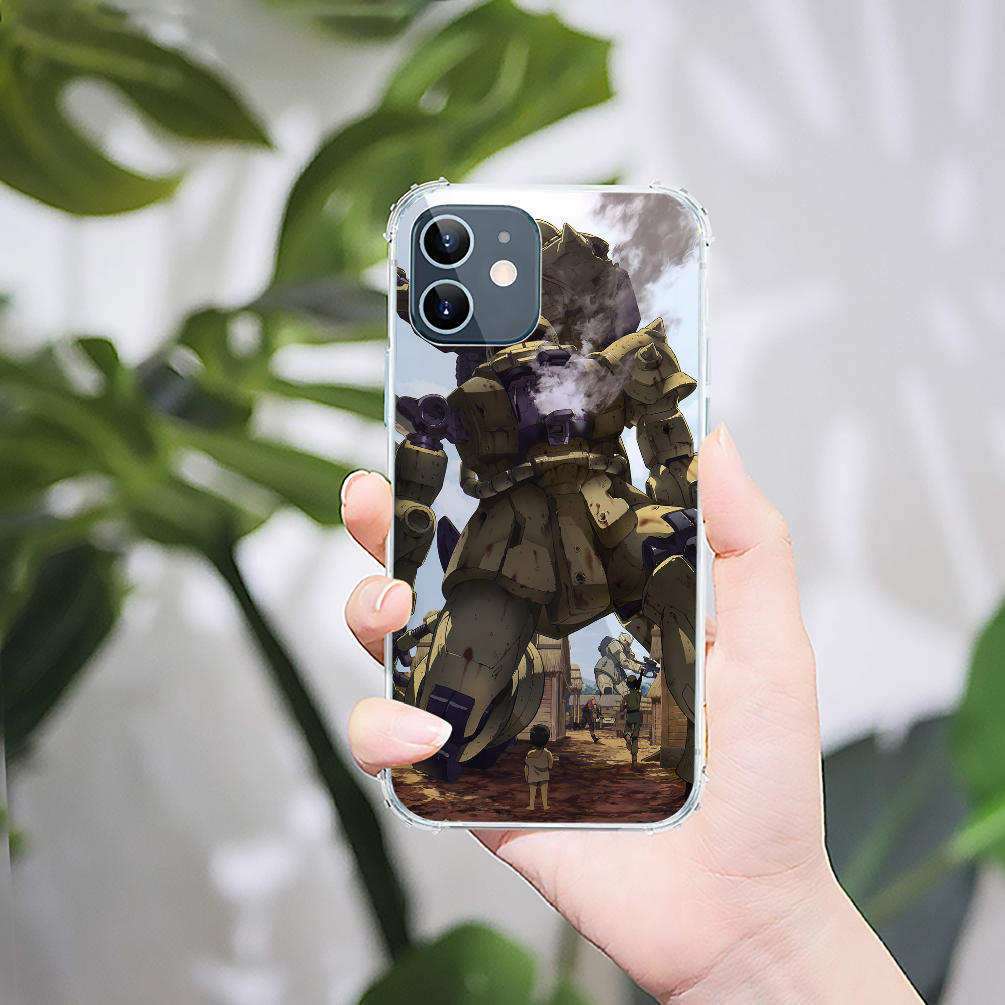 （画像用） 機動戦士ガンダム Mobile Suit Gundam 【iPhone 12シリーズ対応】透明スマホケース（クリアソフトケース）